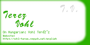 terez vohl business card